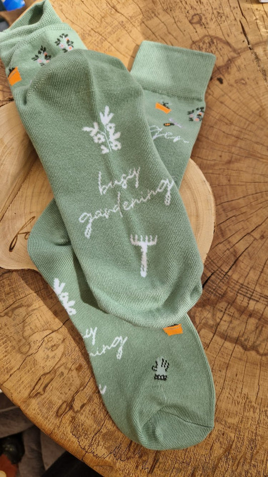 Busy Gardening Socks